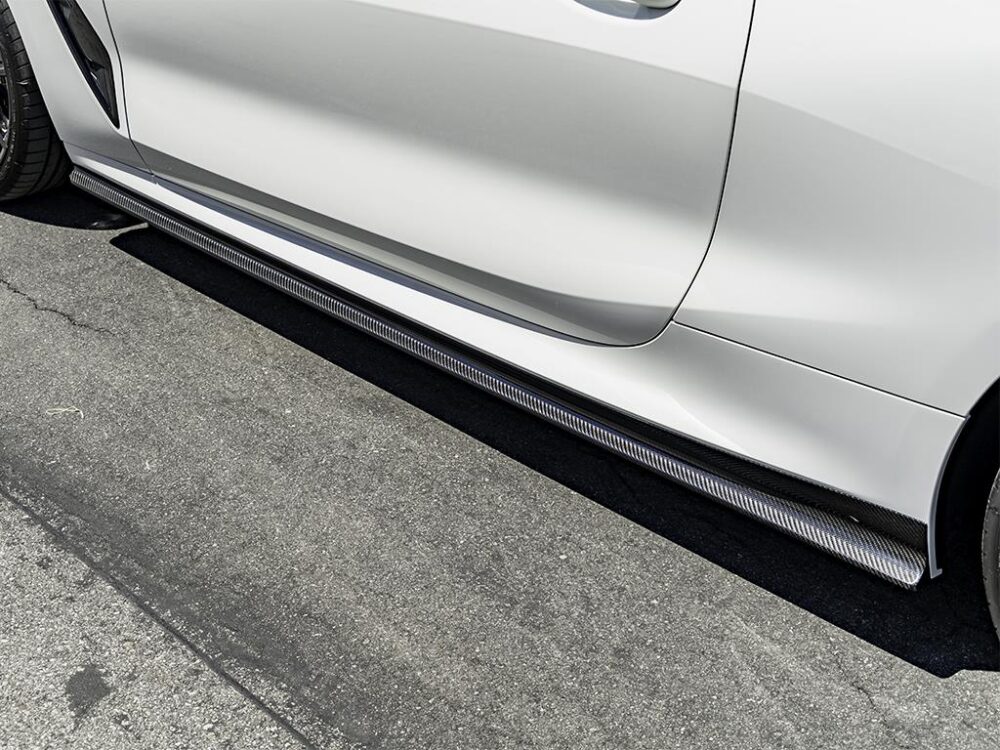 RW Carbon BMW G14 G15 F91 F92 CoupeVert CF Side Skirt Extensions (16)