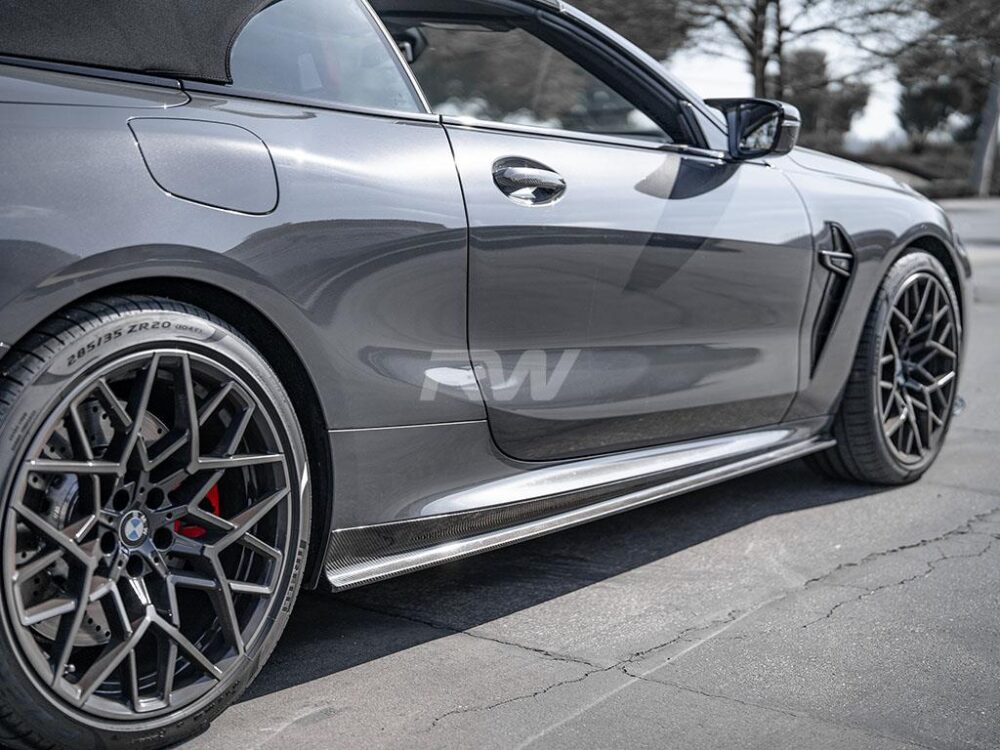 RW Carbon BMW G14 G15 F91 F92 CoupeVert CF Side Skirt Extensions (7)