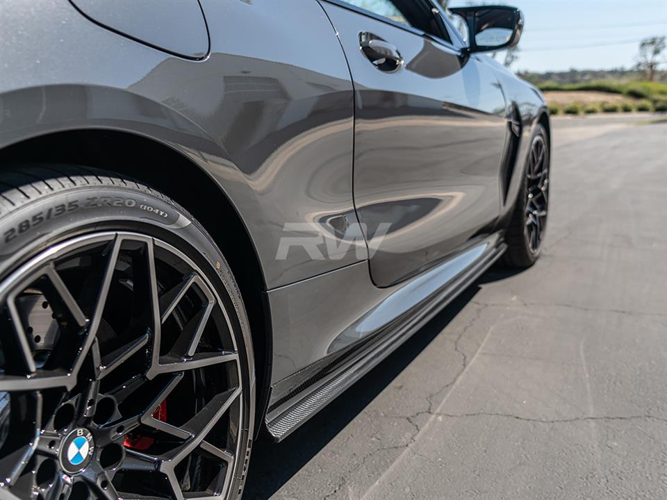 RW Carbon BMW G14 G15 F91 F92 CoupeVert CF Side Skirt Extensions (9)