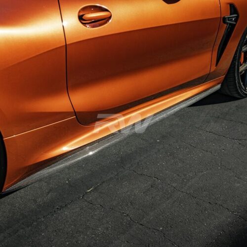 Alternative view of RW Carbon BMW G14 G15 F91 F92 Coupe/Vert Perf Style CF Side Skirts