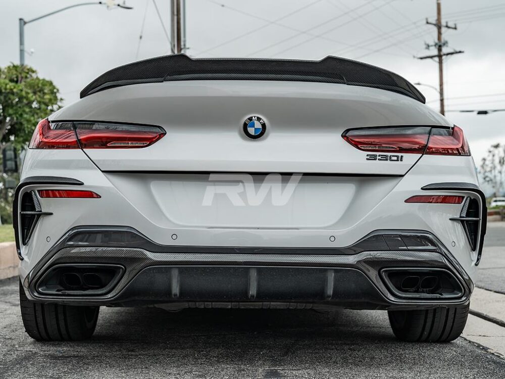 RW Carbon BMW G16 F93 Gran Coupe GTX CF Trunk Spoiler - Image 11