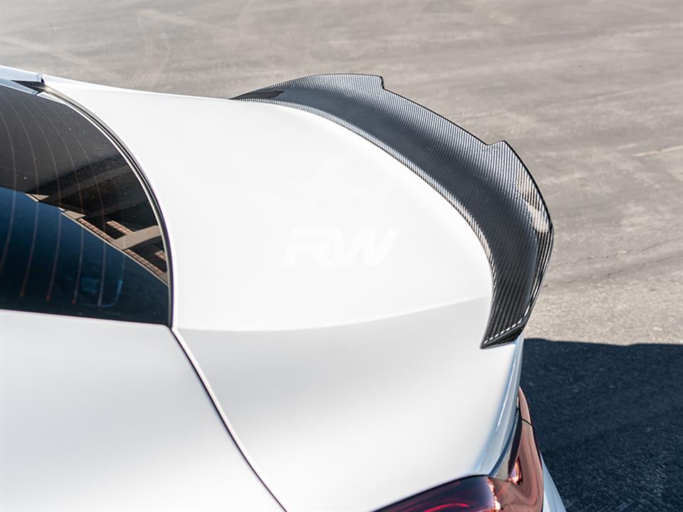 RW Carbon BMW G16 F93 Gran Coupe GTX CF Trunk Spoiler - Image 17