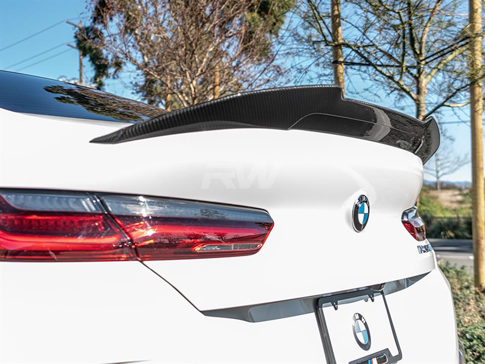 RW Carbon BMW G16 F93 Gran Coupe GTX CF Trunk Spoiler - Image 18