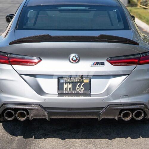 Alternative view of RW Carbon BMW G16 F93 Gran Coupe GTX CF Trunk Spoiler