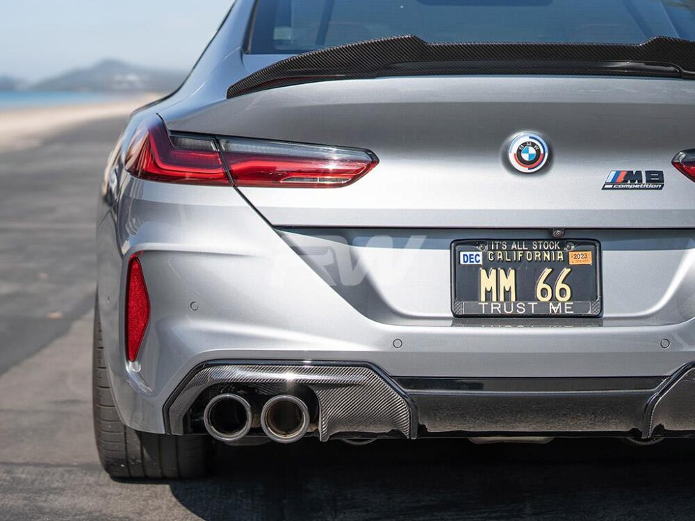 RW Carbon BMW G16 F93 Gran Coupe GTX CF Trunk Spoiler - Image 3