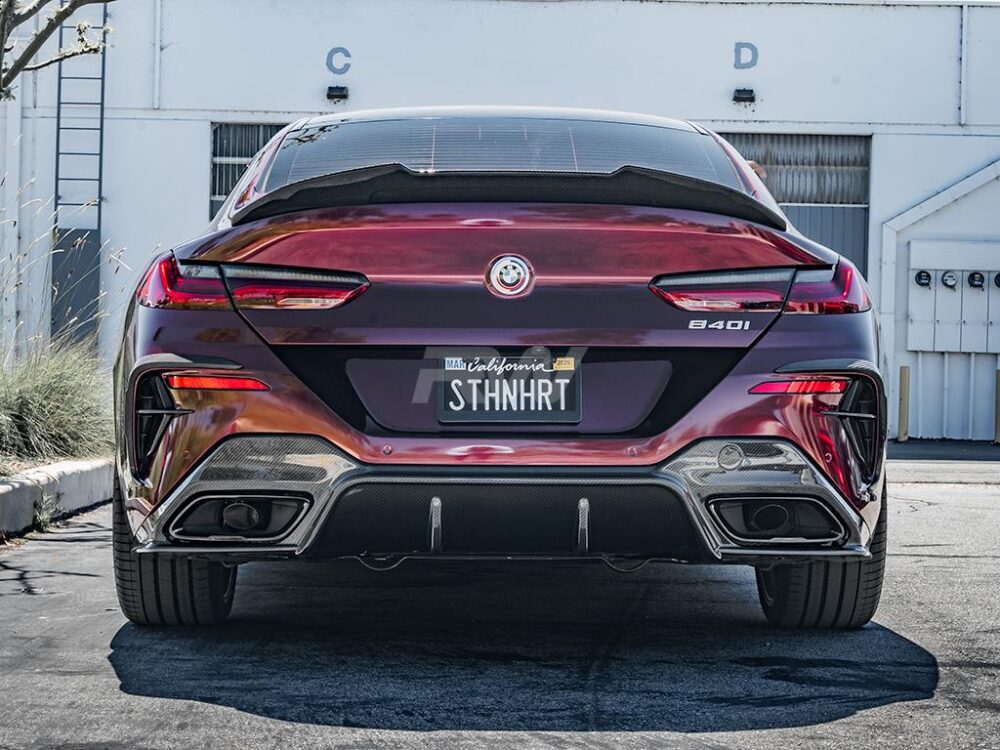 RW Carbon BMW G16 F93 Gran Coupe GTX CF Trunk Spoiler - Image 7