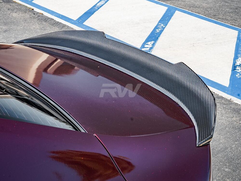 RW Carbon BMW G16 F93 Gran Coupe GTX CF Trunk Spoiler - Image 8