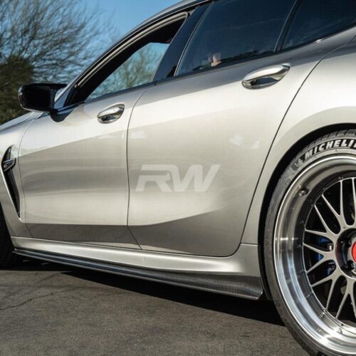 RW Carbon BMW G16/F93 M8 Gran Coupe CF Side Skirt Extensions
