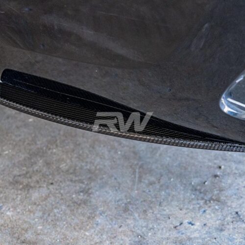 Alternative view of RW Carbon BMW G20 Carbon Fiber Rear Bumper Splitters