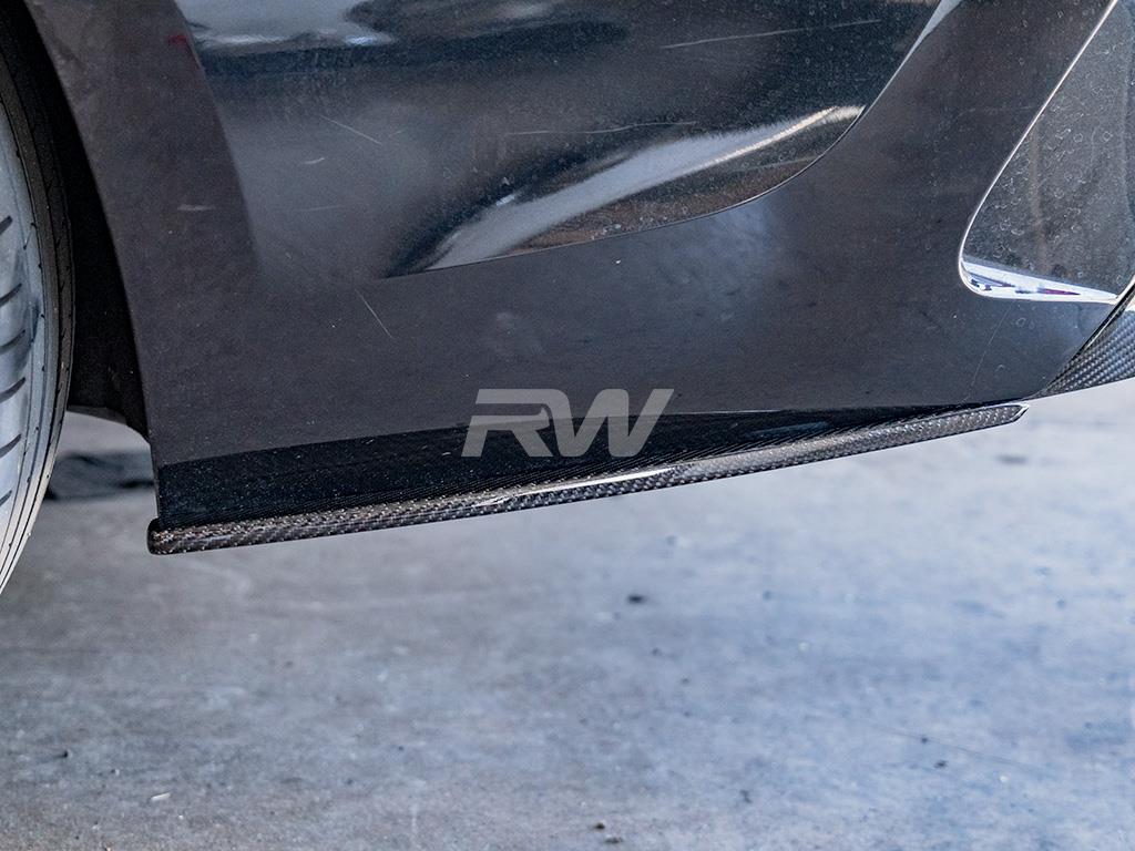 RW Carbon BMW G20 Carbon Fiber Rear Bumper Splitters (6)