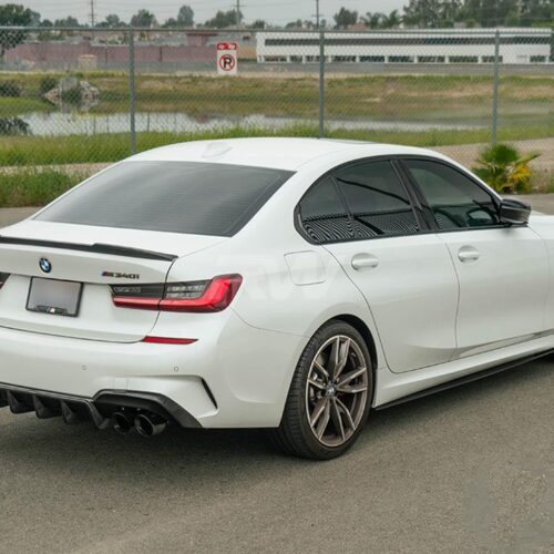 Alternative view of RW Carbon BMW G20 DTM Carbon Fiber Rear Diffuser