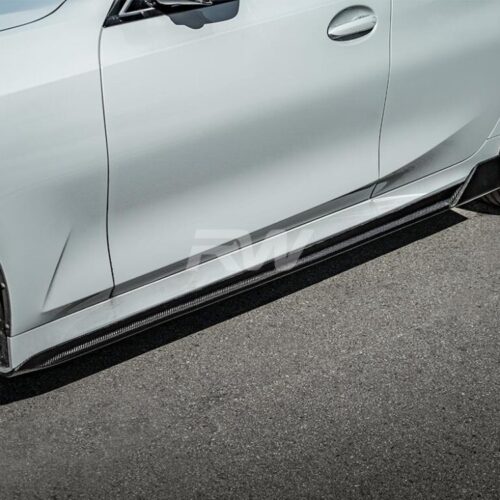 RW Carbon BMW G20 DTM Carbon Fiber Side Skirt Extensions