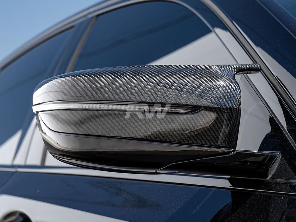 RW Carbon BMW G20 G30 G14 G15 G16 M Style CF Mirror Caps - Image 5