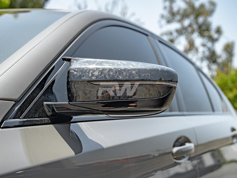 RW Carbon BMW G20 G30 G14 G15 G16 M Style Forged Carbon Mirror Caps - Image 4