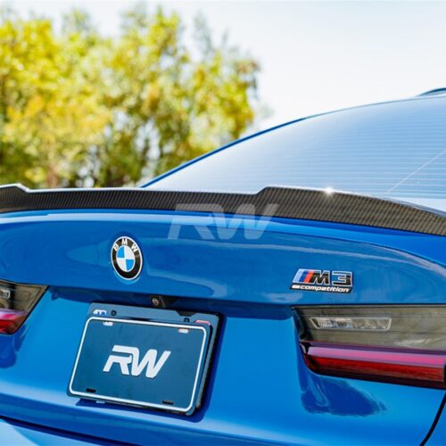 RW Carbon BMW G20 G80 CS Style Carbon Fiber Trunk Spoiler