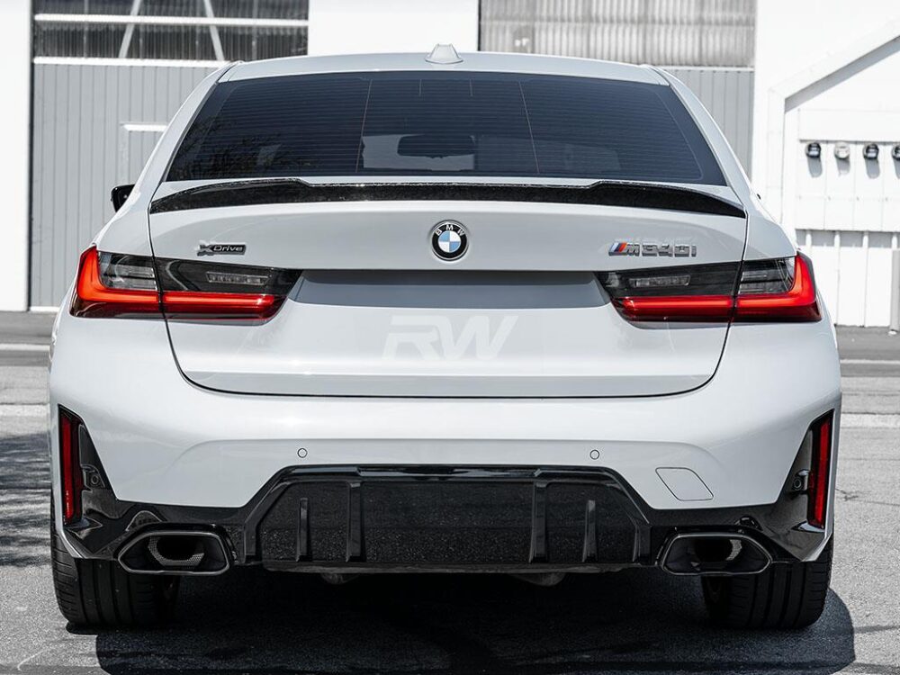 RW Carbon BMW G20 G80 CS Style Forged Carbon Trunk Spoiler - Image 3
