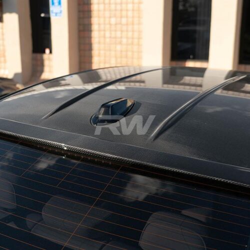 Alternative view of RW Carbon BMW G20 G80 Carbon Fiber Roof Spoiler