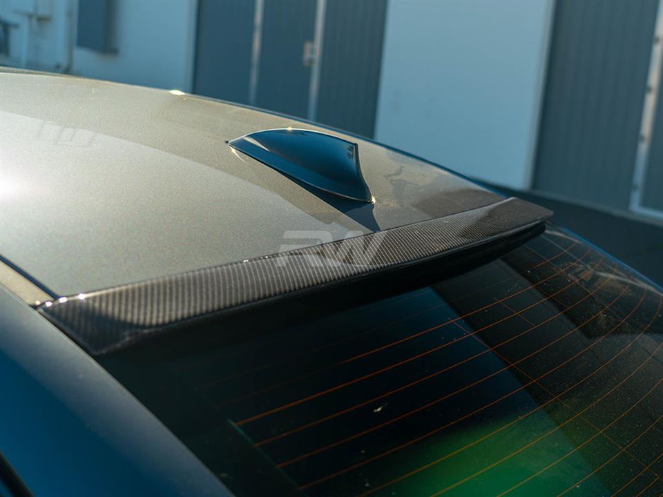 RW Carbon BMW G20 G80 Carbon Fiber Roof Spoiler (8)