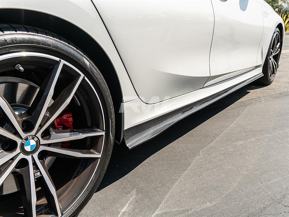 RW Carbon BMW G20 K Style Carbon Side Skirt Extensions (4)