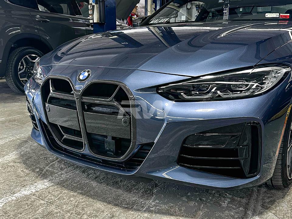 RW Carbon BMW G22 G23 4-Series CSL Style Carbon Fiber Grille - Image 6