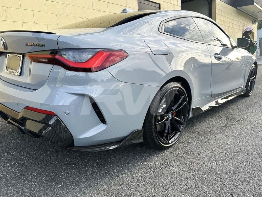 RW Carbon BMW G22 G23 DTM Carbon Fiber Side Skirt Extensions (2)