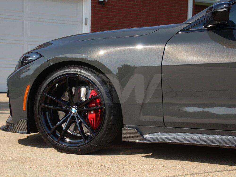RW Carbon BMW G22 G23 DTM Carbon Fiber Side Skirt Extensions (6)
