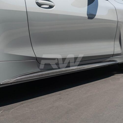 RW Carbon BMW G22/G23 Carbon Fiber Side Skirt Extensions
