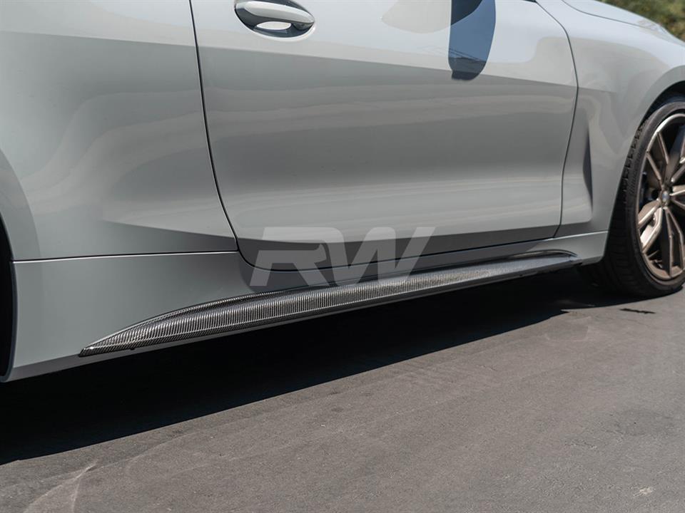 RW Carbon BMW G22G23 Carbon Fiber Side Skirt Extensions (10)