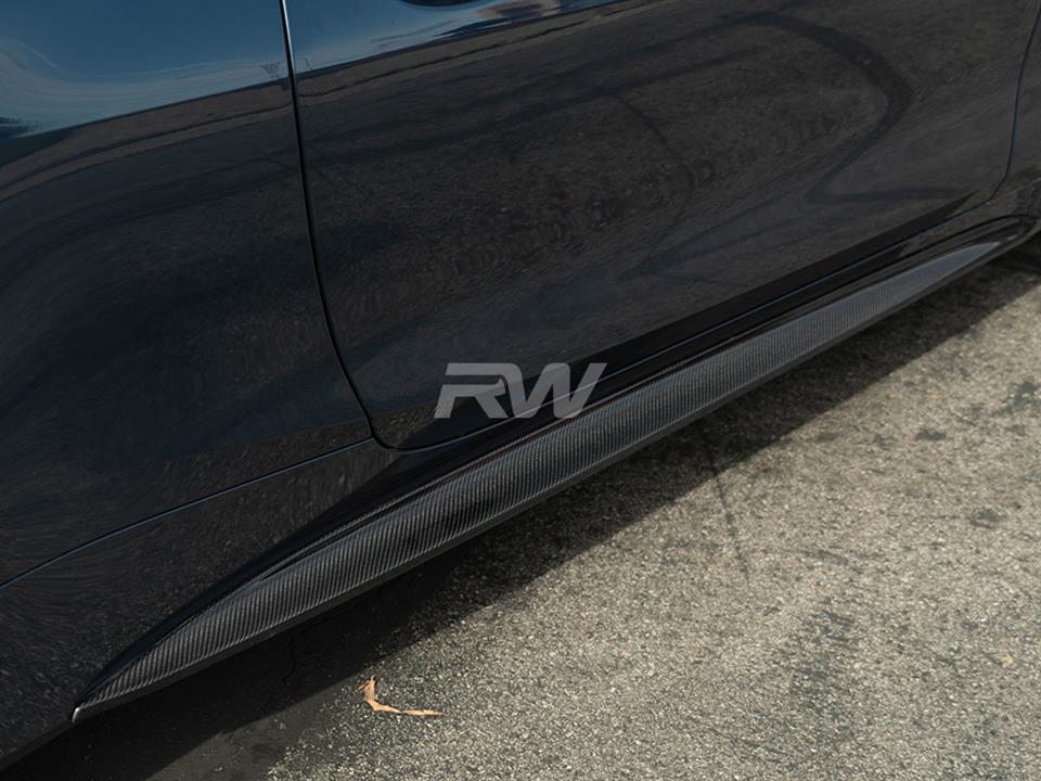 RW Carbon BMW G22G23 Carbon Fiber Side Skirt Extensions (2)