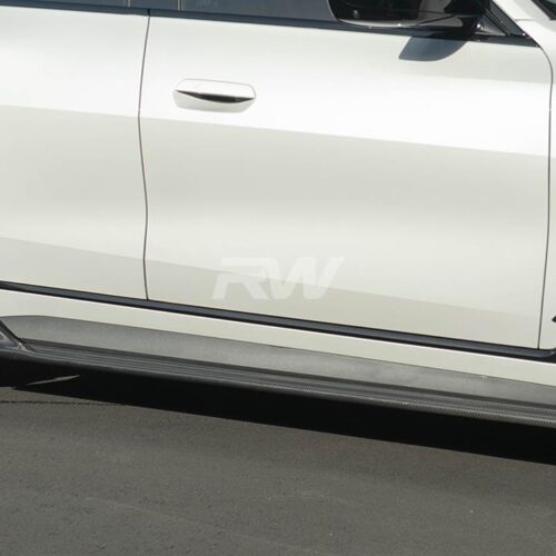 RW Carbon BMW G26 DTM Carbon Fiber Side Skirt Extensions