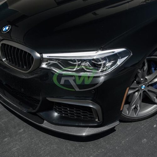 RW Carbon BMW G30 3D Style Carbon Fiber Front Lip Spoiler