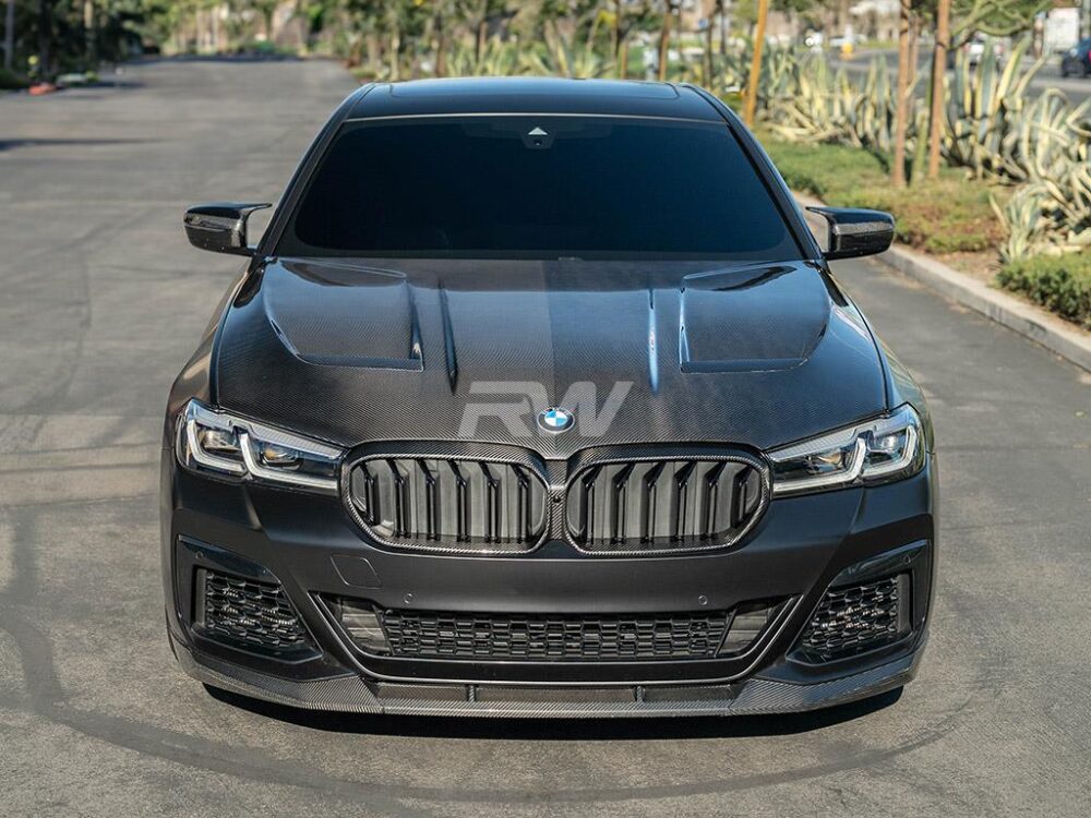 RW Carbon BMW G30 F90 M5 CS Style Carbon Fiber Hood - Image 3