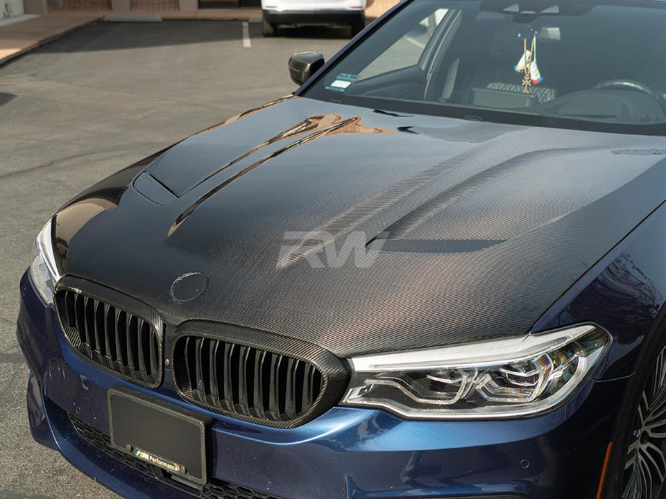 RW Carbon BMW G30 F90 M5 CS Style Carbon Fiber Hood