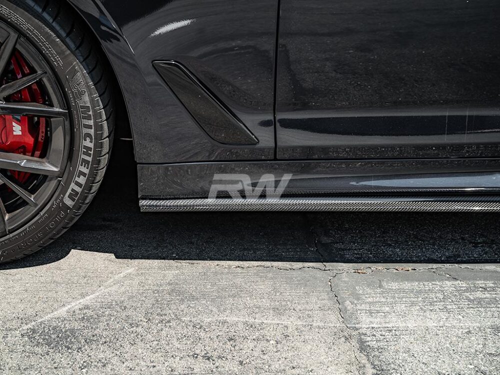 RW Carbon BMW G30 F90 RWS Carbon Fiber Side Skirt Extensions (10)