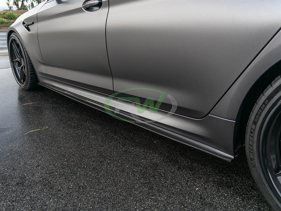 RW Carbon BMW G30 F90 RWS Carbon Fiber Side Skirt Extensions (12)