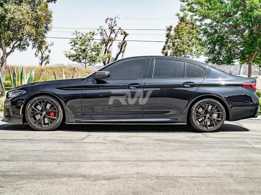 RW Carbon BMW G30 F90 RWS Carbon Fiber Side Skirt Extensions (9)