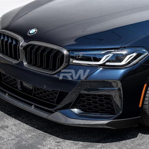 Alternative view of RW Carbon BMW G30 LCI Carbon Fiber Front Lip Spoiler