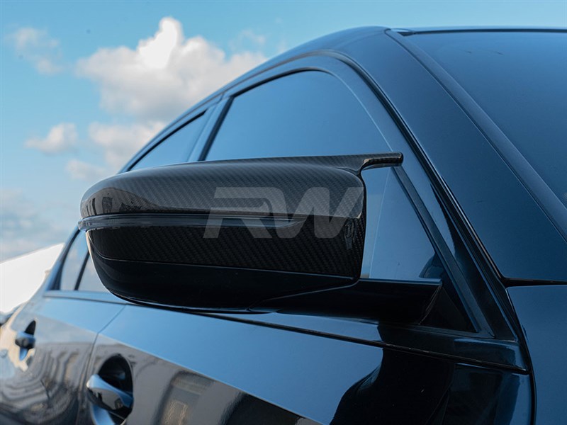 RW Carbon BMW G42 230i 2-Series M Style CF Mirror Caps - Image 2