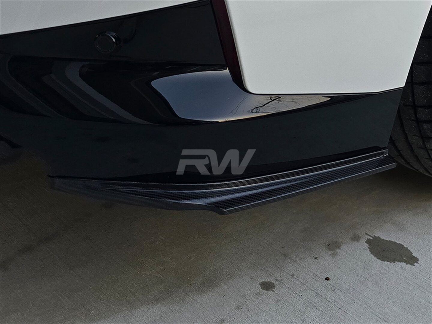 RW Carbon BMW G42 M240i Carbon Fiber Rear Bumper Splitters (3)