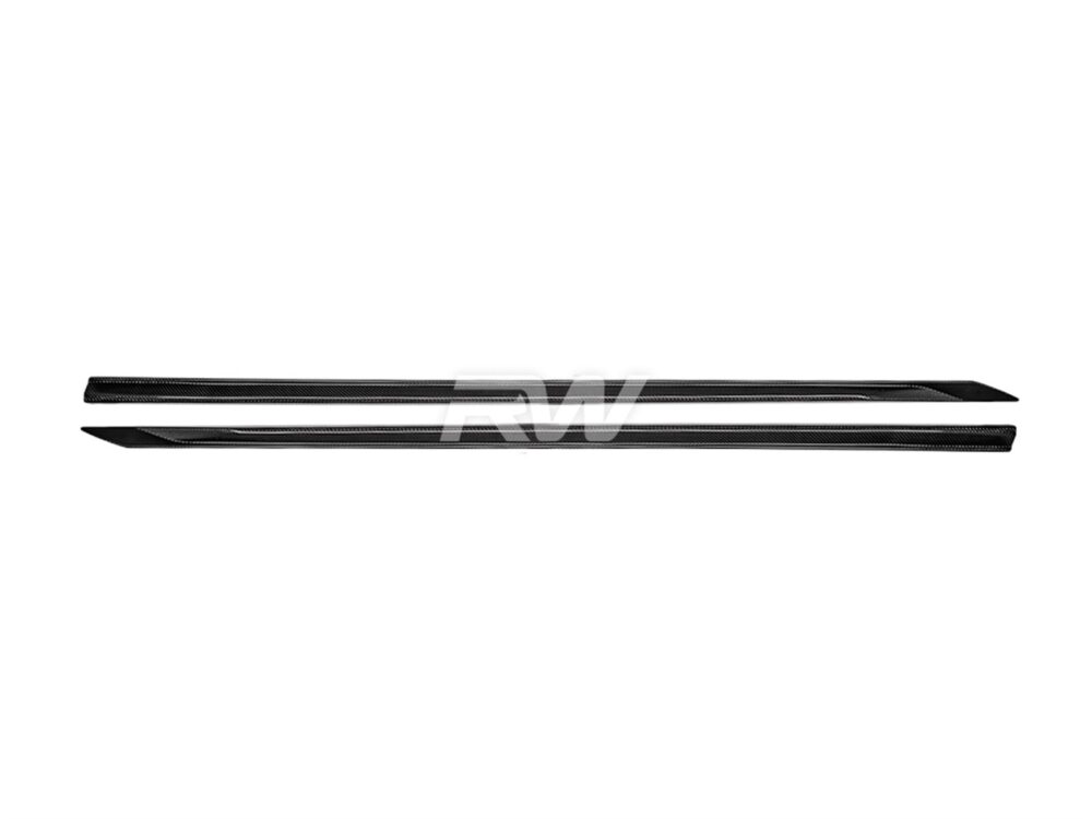RW Carbon BMW G60 5-Series Carbon Fiber Side Skirt Extensions (4)