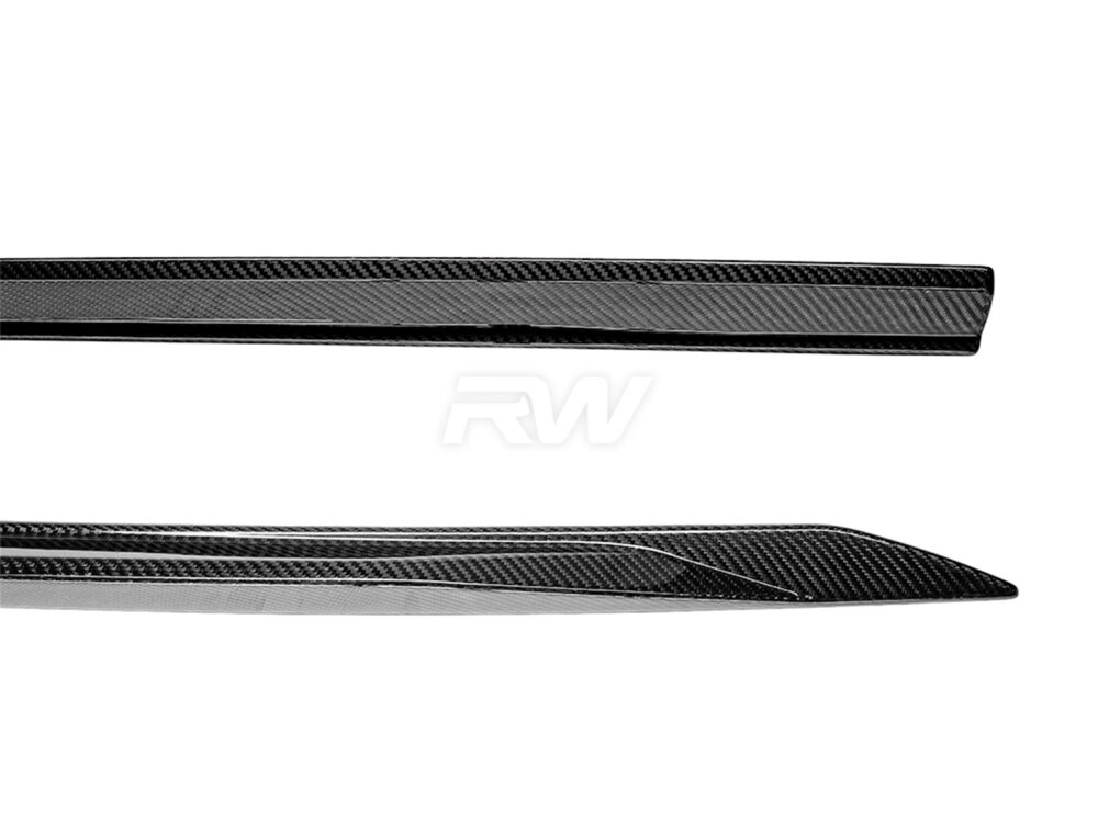 RW Carbon BMW G60 5-Series Carbon Fiber Side Skirt Extensions (5)