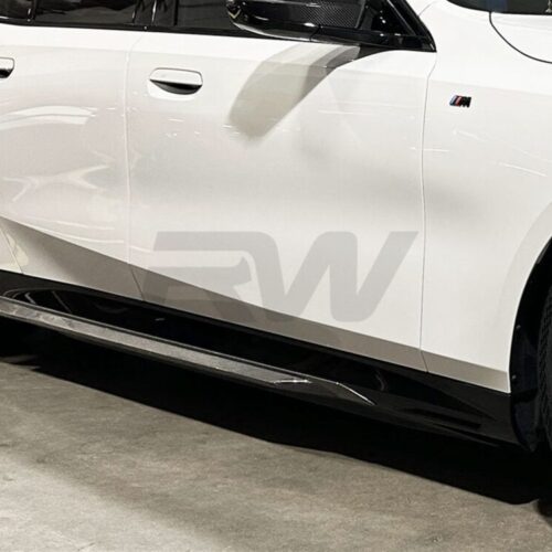 RW Carbon BMW G60 5-Series Carbon Fiber Side Skirt Extensions