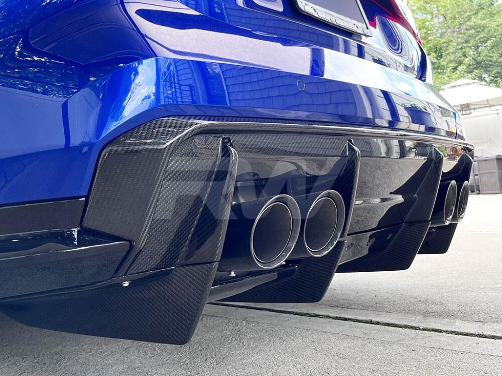 RW Carbon BMW G82 G83 M4 Carbon Fiber GTX Diffuser+Undertray - Image 4
