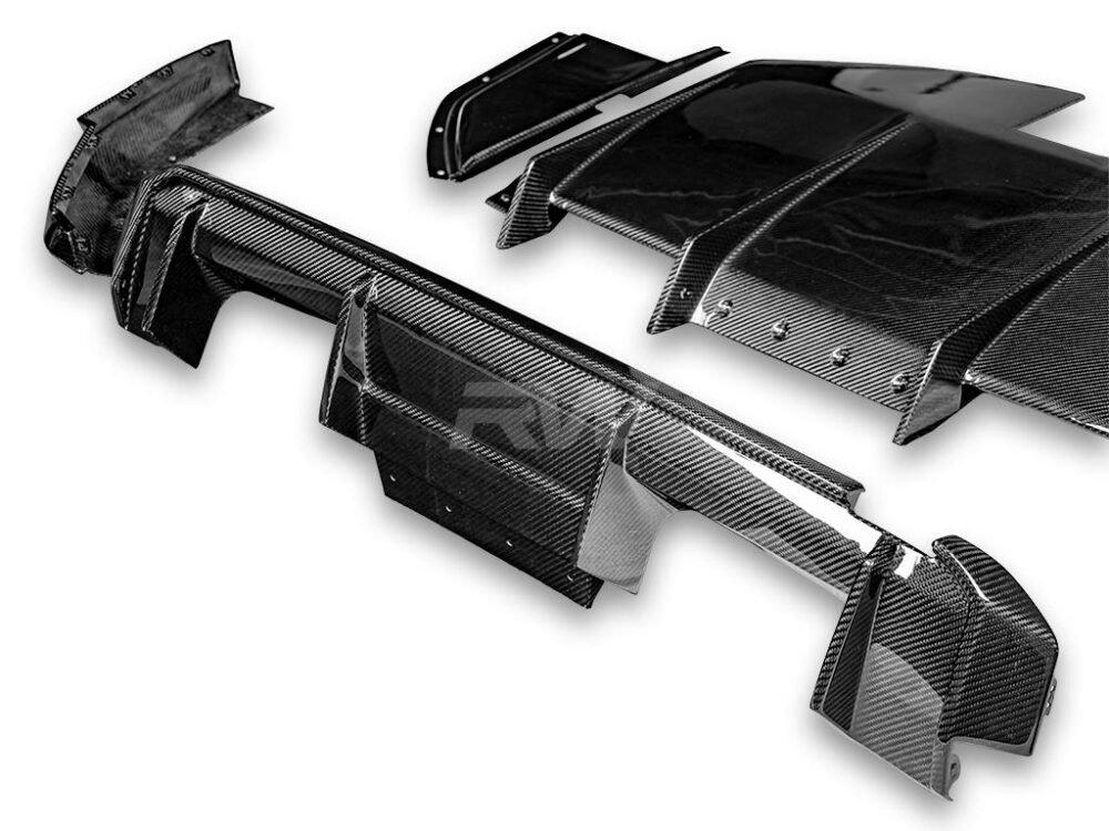 RW Carbon BMW G82 G83 M4 Carbon Fiber GTX Diffuser+Undertray - Image 8