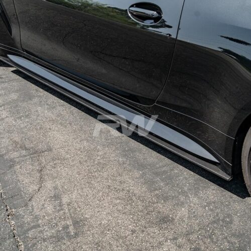 RW Carbon BMW G82 G83 M4 RWS Carbon Fiber Side Skirt Extensions