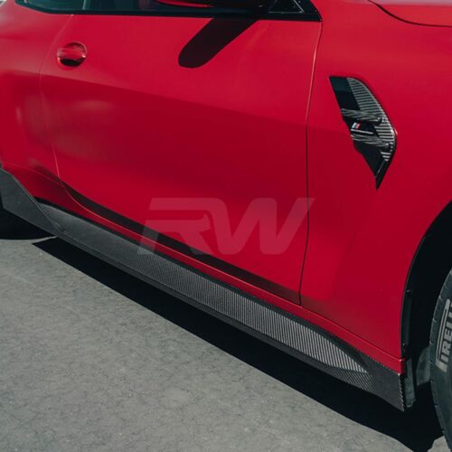 RW Carbon BMW G82/G83 M4 Performance Style CF Side Skirt Extensions