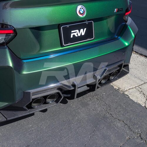 Alternative view of RW Carbon BMW G87 M2 DTM Carbon Fiber Rear Diffuser