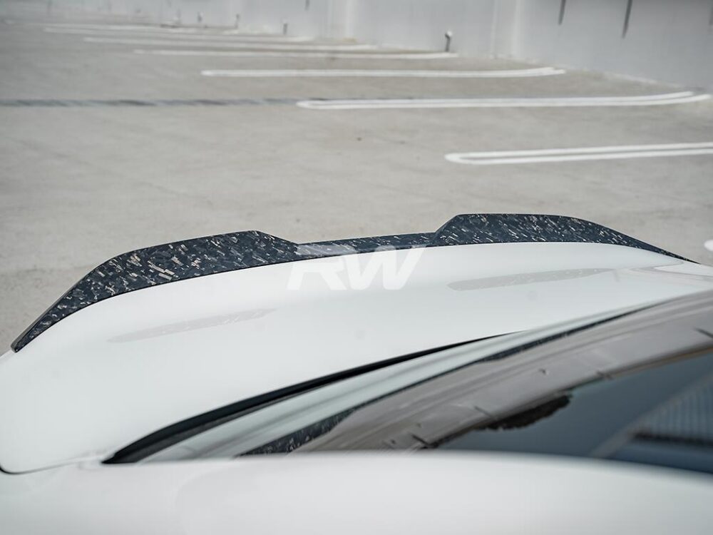 RW Carbon BMW G87 M2 G42 Forged Carbon Perf Style Trunk Spoiler (2)