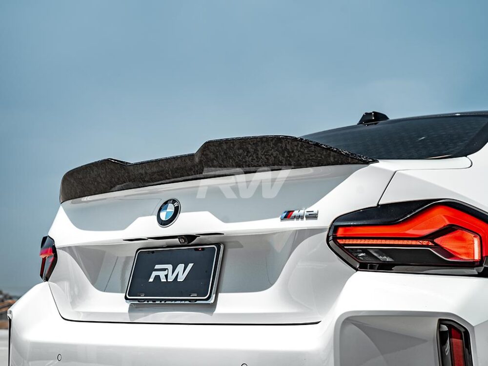 RW Carbon BMW G87 M2 G42 Forged Carbon Perf Style Trunk Spoiler (3)