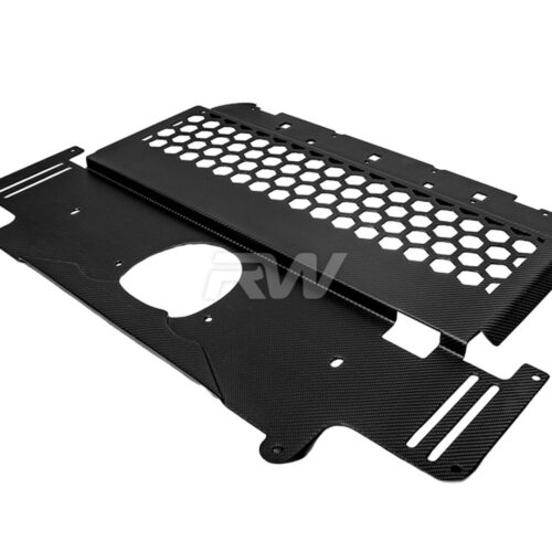 Alternative view of RW Carbon BMW G8X M2 M3 M4 Carbon Fiber Oil Cooler Guard